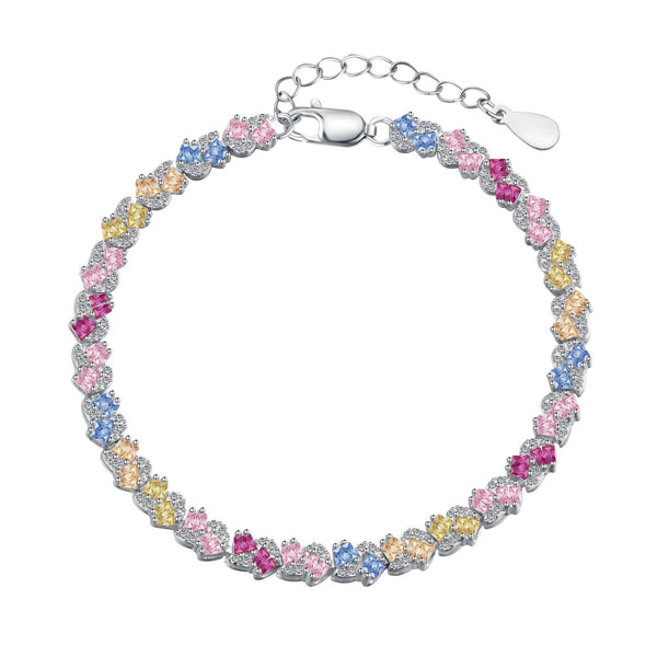 ˇMagic JewelryˇOrnate Colorful Flower Shape Party Bracelet