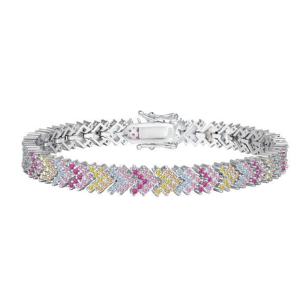 ˇMagic JewelryˇOrnate Sparkling Round Cut Party Bracelet