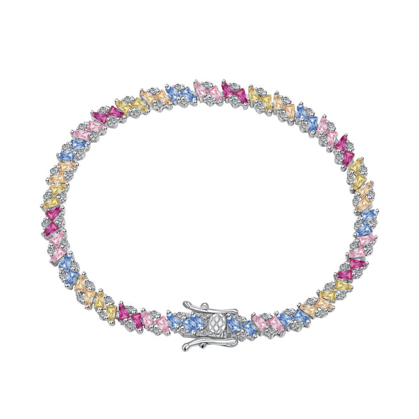 ˇMagic JewelryˇOrnate Sparkling Multi Cut Party Bracelet