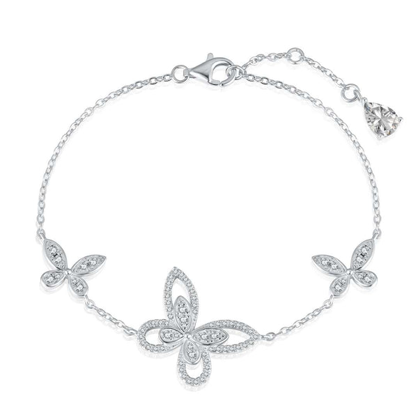 ˇMagic JewelryˇDelicate Butterfly Pendant Bracelet