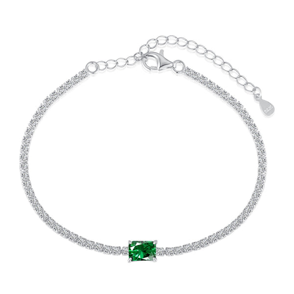 ˇMagic Jewelryˇ1.0 Carat Unique Emerald Cut Banquet Bracelet