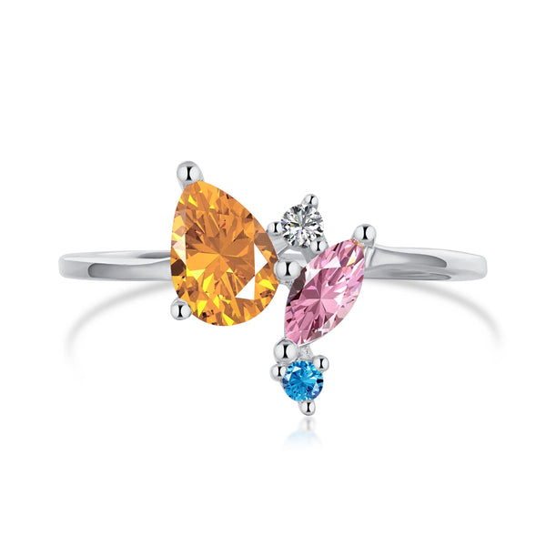 ˇMagic JewelryˇRadiant Colorful Multi Cut Daily Ring