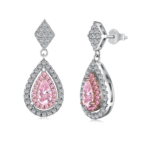 ˇMagic JewelryˇOrnate Delicate Water Drop Shape Banquet Earrings