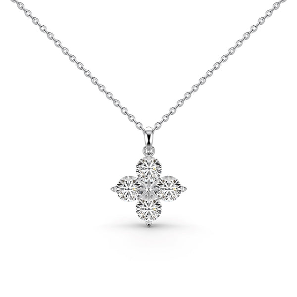 ˇMagic JewelryˇFour-Leaf Clover And Eight-Pointed Star Necklace