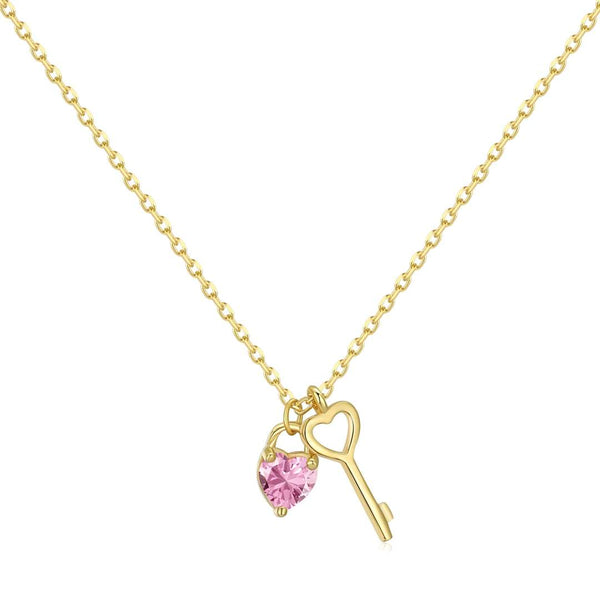 ˇMagic JewelryˇUnique Heart Shape Key Pendent Necklace
