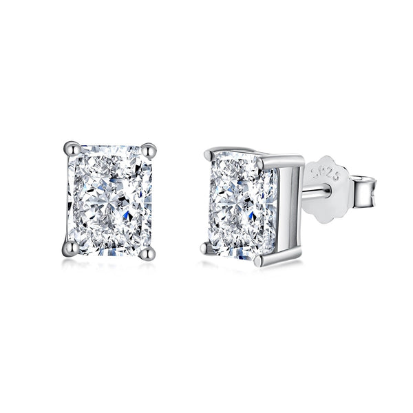 ˇMagic JewelryˇRadiant Luxurious Princess Cut Daily Earrings