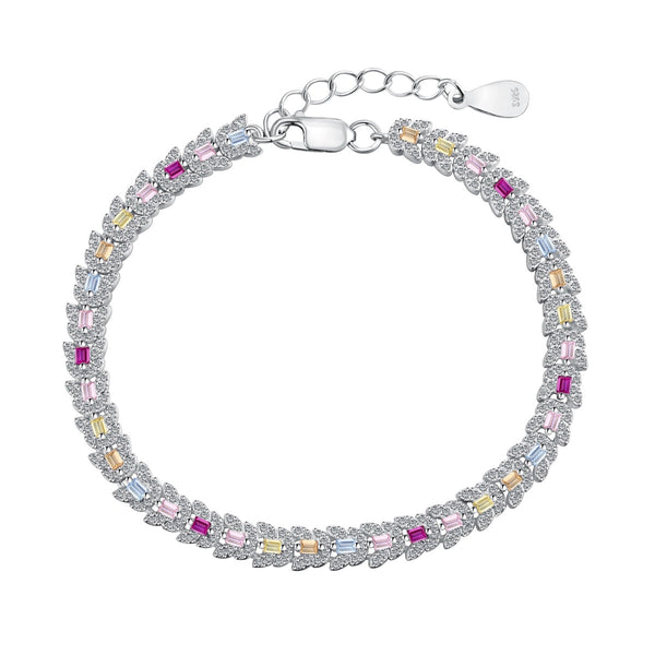 ˇMagic JewelryˇDelicate Colorful Multi Cut Daily Bracelet