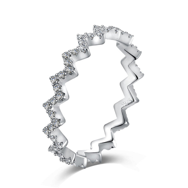 ˇMagic JewelryˇDelicate Enchanting Wave Shape Daily Ring