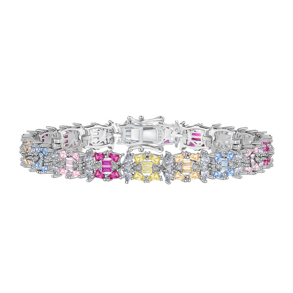 ˇMagic JewelryˇDelicate Colorful Multi Cut Party Bracelet