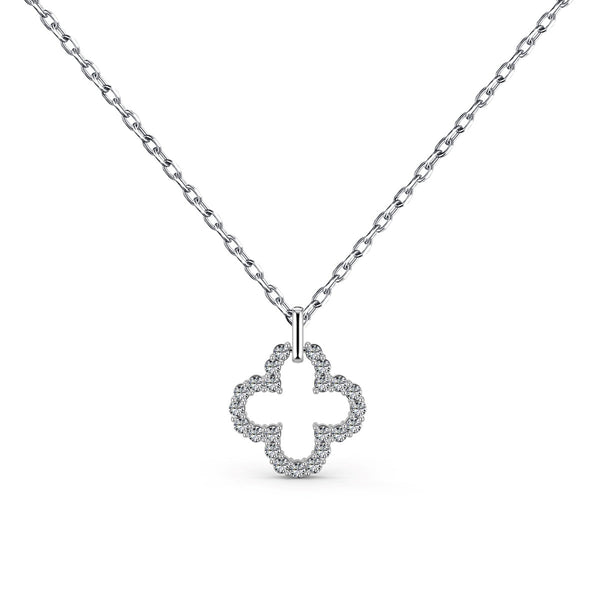 ˇMagic JewelryˇFour-Leaf Clover Hollow Design Exquisite Necklace