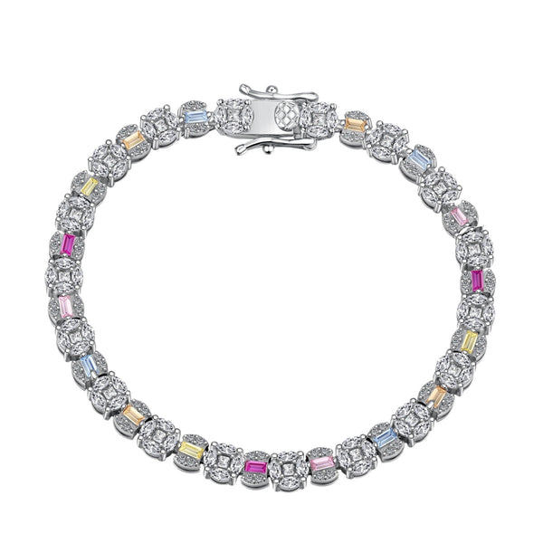 ˇMagic JewelryˇDazzling Radiant Multi Cut Daily Bracelet