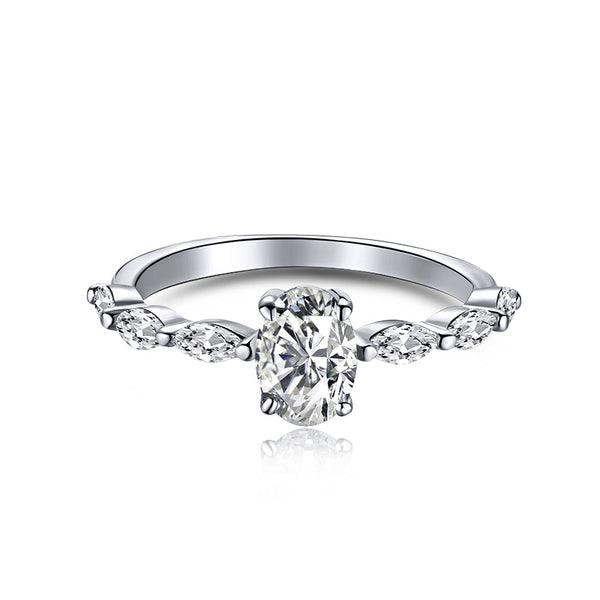 ˇMagic Jewelryˇ0.75 Carat Luxurious Vibrant Elongated Cushion Cut Daily Ring