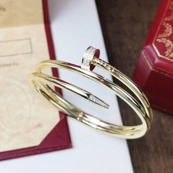 ˇMagic JewelryˇJUSTE BRACELET 3.5MM DOUBLE ROW DIAMOND