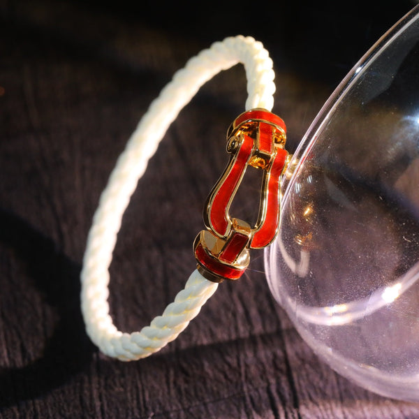 ˇMagic JewelryˇFORCE 10 WHITE TEXTILE DIAMOND PAVED