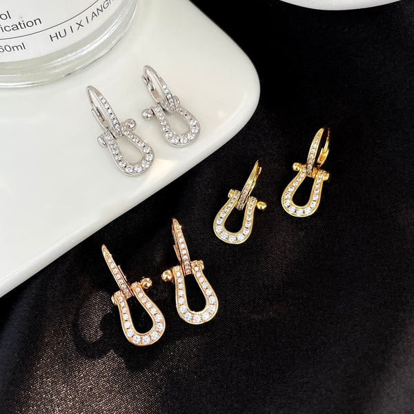 ˇMagic JewelryˇFORCE 10 FULL DIAMOND DROP EARRINGS MEDIUM MODEL