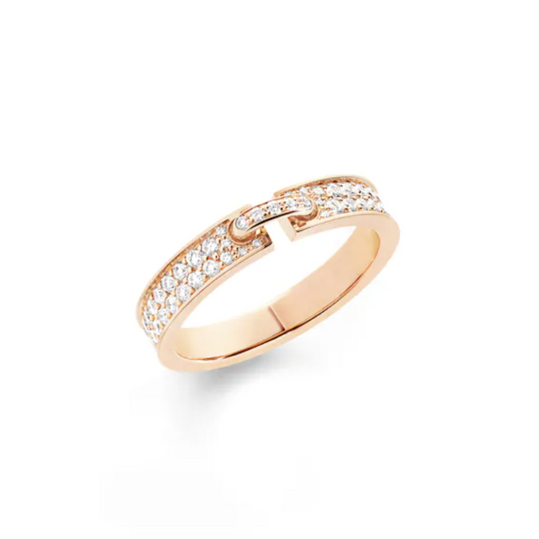 ˇMagic JewelryˇALLIANCE LIENS VIDENCE PAVED DIAMOND 4MM RING