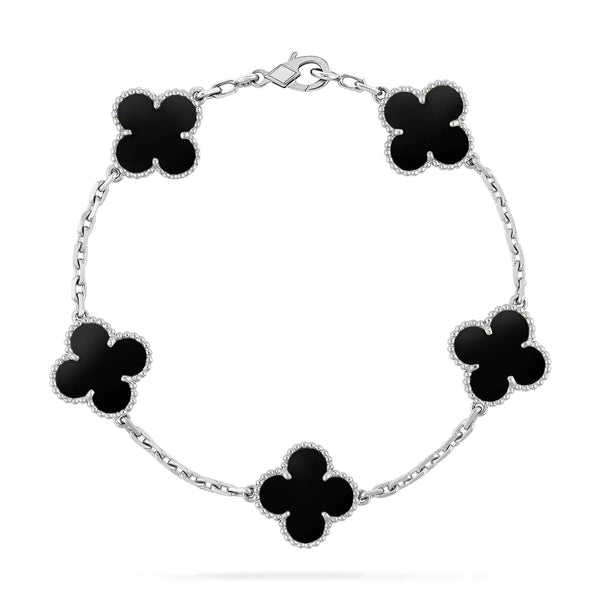 ˇMagic JewelryˇCLOVER 5 MOTIF ONYXS  BRACELET