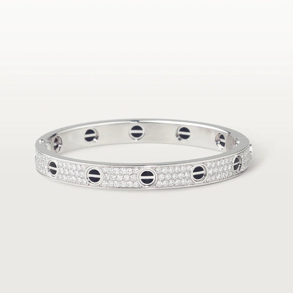 ˇMagic JewelryˇLOVE BRACELET 6.1MM DIAMOND-PAVED CERAMIC