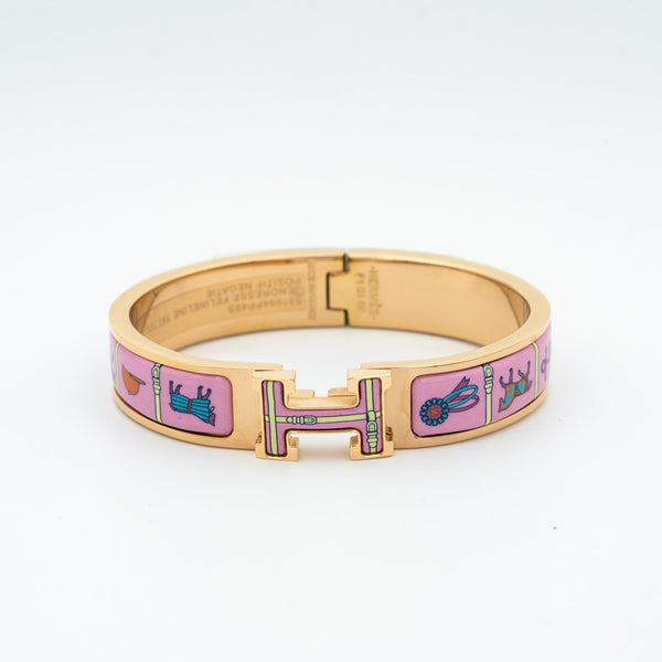 ˇMagic JewelryˇH PINK GOLD BRACELET PINK CERAMIC