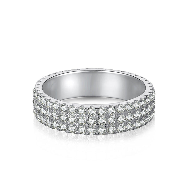 ˇMagic JewelryˇDainty Round Cut Tennis Ring