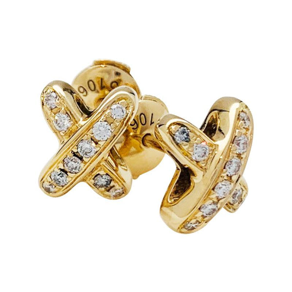 ˇMagic JewelryˇJEUX DE GOLD DIAMOND EARRINGS