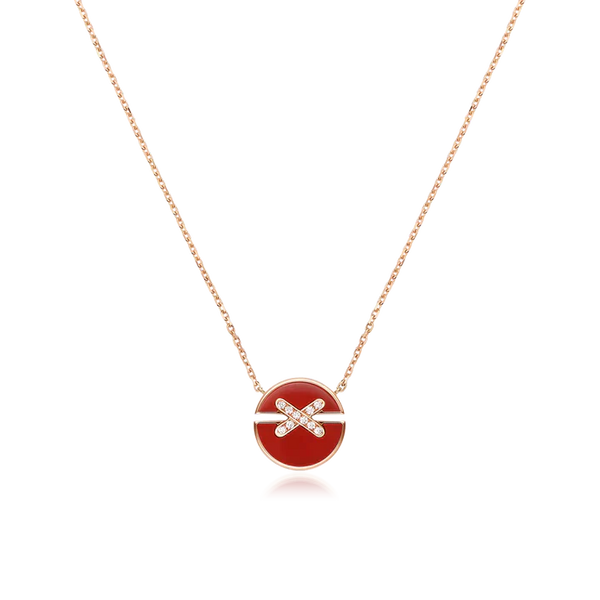 ˇMagic JewelryˇJEUX DE ROSE GOLD DIAMOND NECKLACE