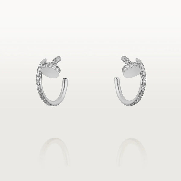 ˇMagic JewelryˇJUSTE EARRINGS 12.75MM SILVER DIAMOND