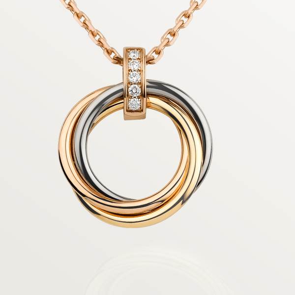 ˇMagic JewelryˇTRINITY NECKLACE GOLD  DIAMONDS