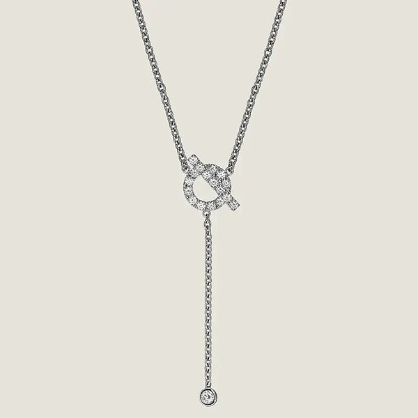 ˇMagic JewelryˇFINESSE SILVER DIAMOND NECKLACE