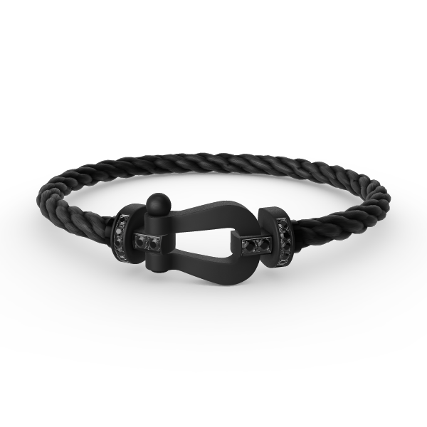 ˇMagic JewelryˇFORCE LARGE SERIES HORSESHOE BLACK SAMURAI BRACELET
