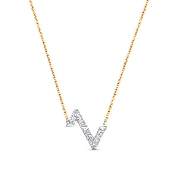 ˇMagic JewelryˇVOLT SILVER DIAMOND PEDANT NECKLACE