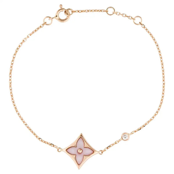 ˇMagic JewelryˇSTAR 1 DIAMOND PINK GOLD BRACELET