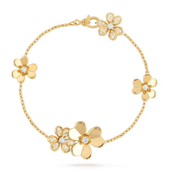 ˇMagic JewelryˇFRIVOLE GOLD 5 FLOWERS BRACELET