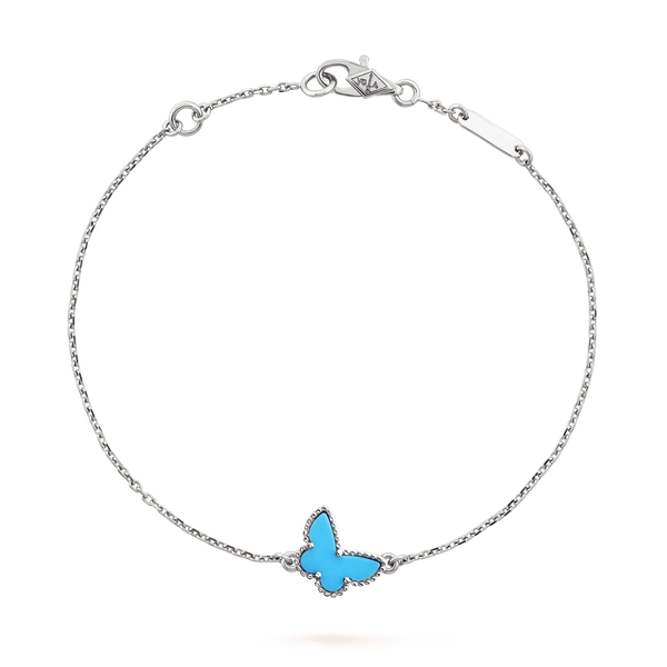 ˇMagic JewelryˇBUTTERFLY TURQUOISE BUTTERFLY BRACELET SILVER